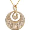 Vintage 18K Rose Gold Diamonds Necklace
