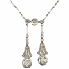 Vintage 18K Gold Diamonds Necklace