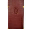 CARTIER Case for vintage leather glasses in burgundy shade CARTIER from the MUST DE CARTIER series