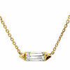 Modern Gold Agate, Diamonds Pendant Necklace