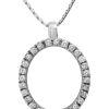 Vintage 18K Gold Diamonds Pendant Necklace