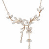 Vintage 18K Rose Gold Diamonds Necklace