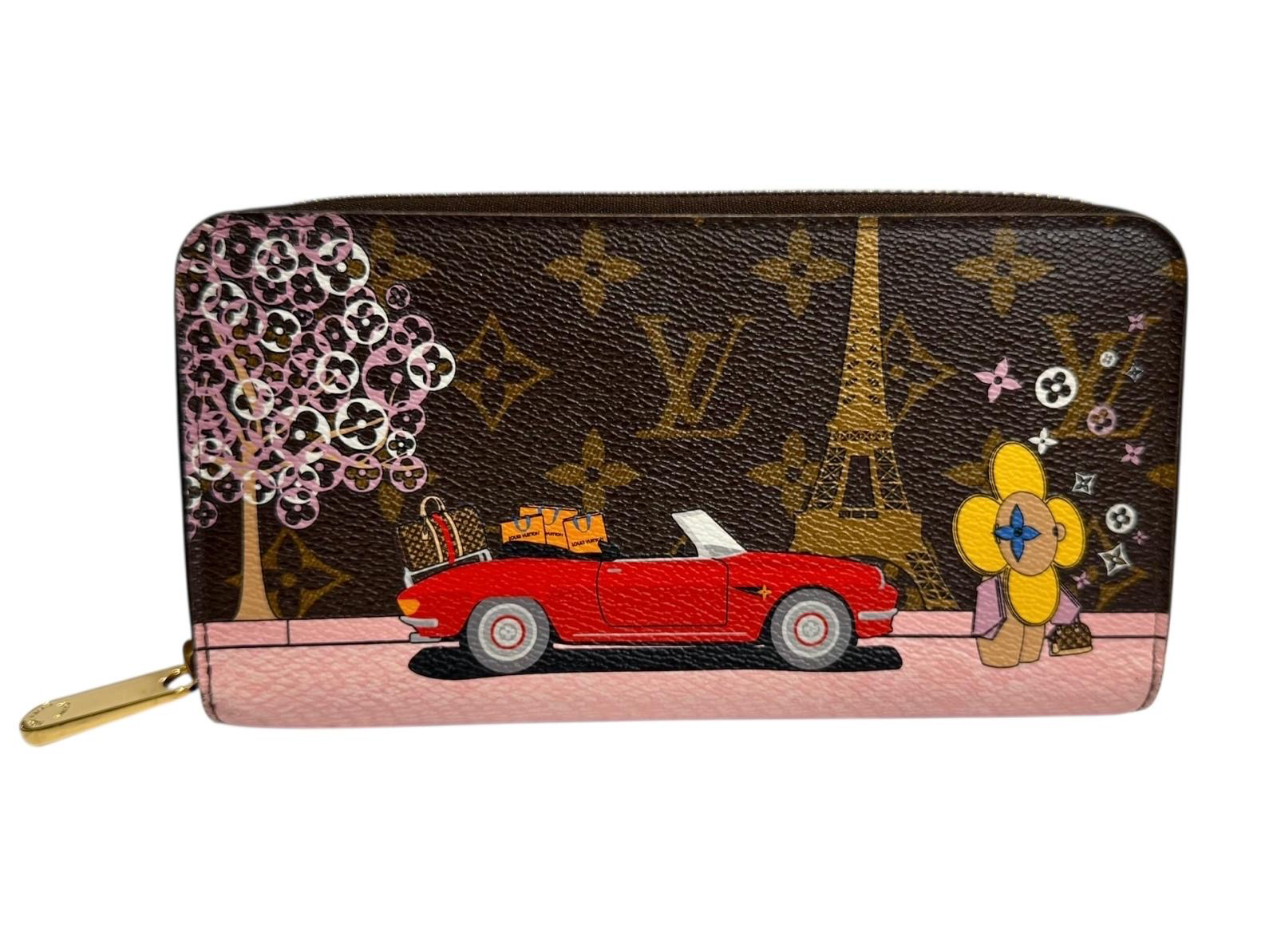 LOUIS VUITTON PRE-OWNED Limited Edition Christmas 2019 Continental Zippy Purse – Paris Vivienne Animation